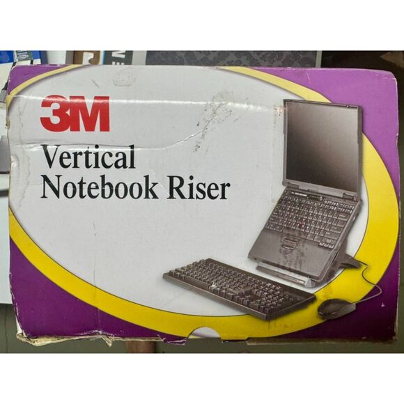 3M™️ LX550 Adjustable Notebook Riser, Black - Picture 1 of 4